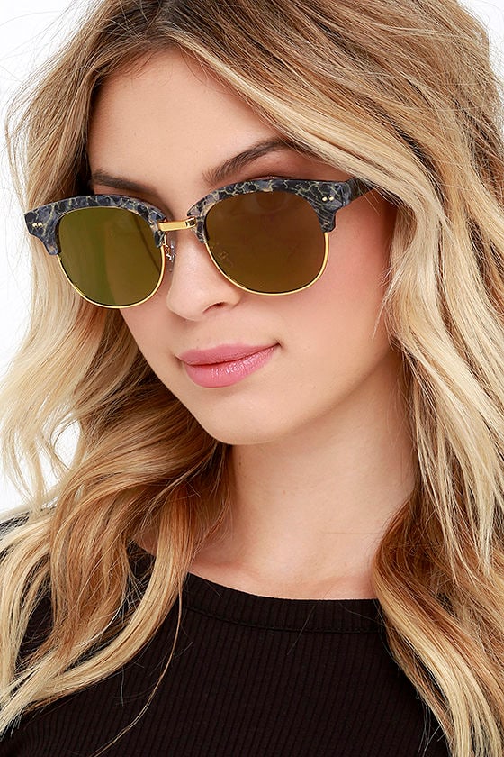 Stylish Tortoise and Purple Sunglasses - Mirrored Sunglasses - $22.00 ...