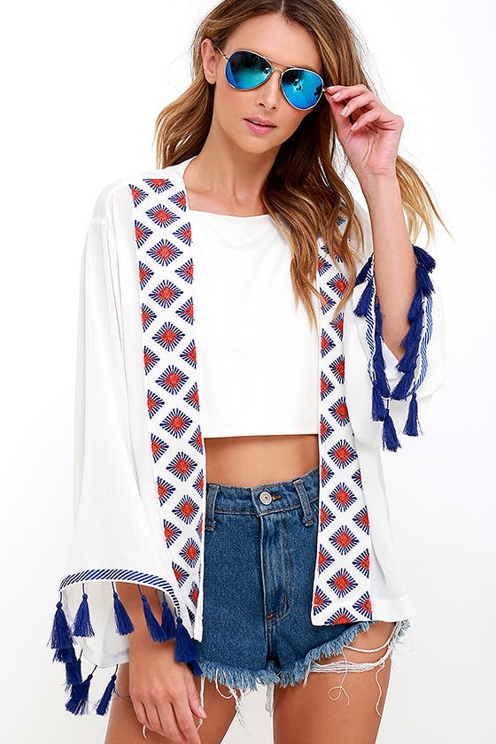 Accordion Kimono Top