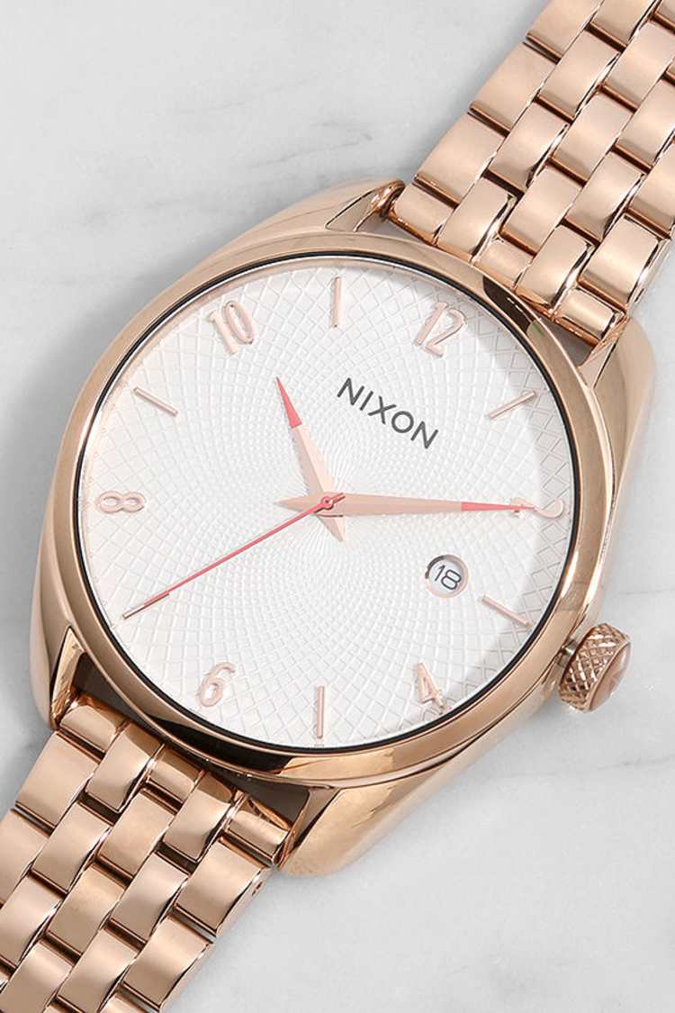 Nixon Bullet Rose Gold and Silver Watch - Rose Gold Watch  display picture 1