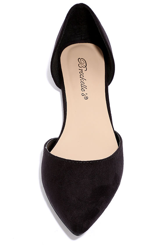 Black Flats Pointed Flats Suede Flats D'Orsay Flats 21.00