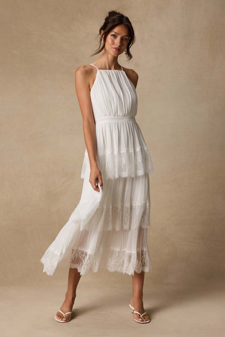 White Tiered Maxi - Lace Maxi Dress - Ruffled Maxi Dress - Lulus White Tiered Maxi - Lace Maxi Dress - Ruffled Maxi Dress - Lulus