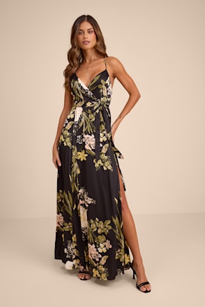 still the one sage green floral print satin maxi dress Sage Green Floral Jacquard One-Shoulder Maxi Dress | Womens | X-Small (Available in XXL, S, M, L) | 100% Polyester