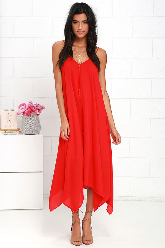 Your Love Red Midi Dress