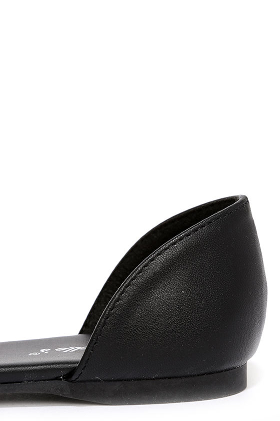 comfortable cute black flats