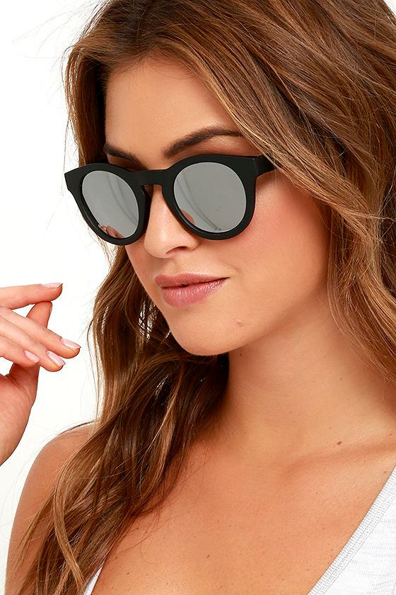Cute Black Sunglasses Mirrored Sunglasses 16.00 Lulus