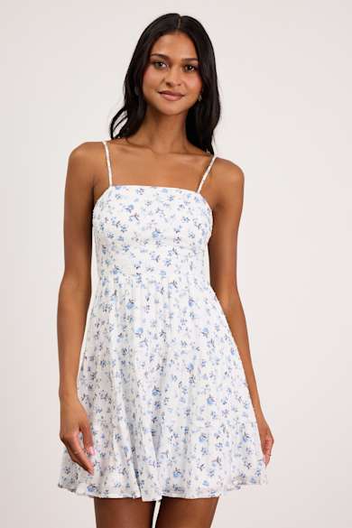 sachin and babi light blue dress Juniors' & Teen White Dresses - Cute Mini, Midi & Maxi Styles main image 0