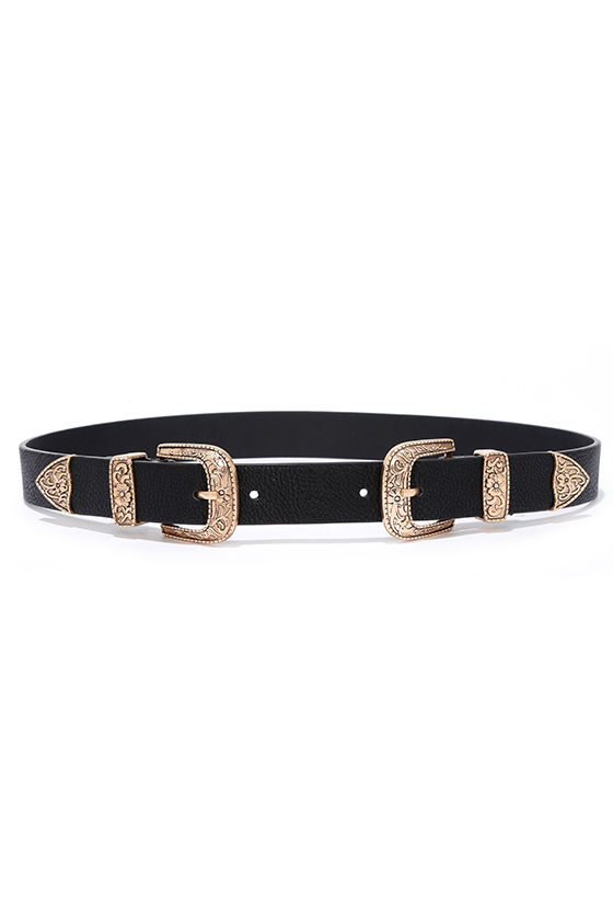 two buckle belt