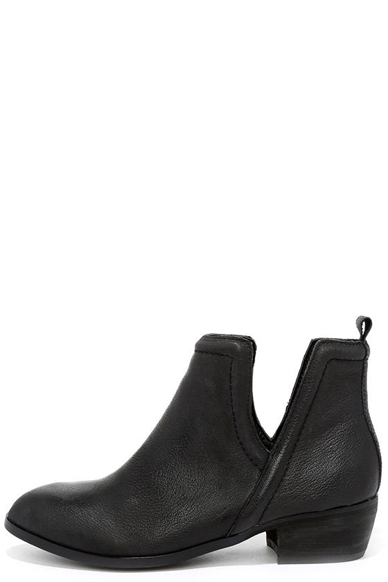 Cute Black Boots - Leather Booties - Ankle Boots - $109.00 - Lulus