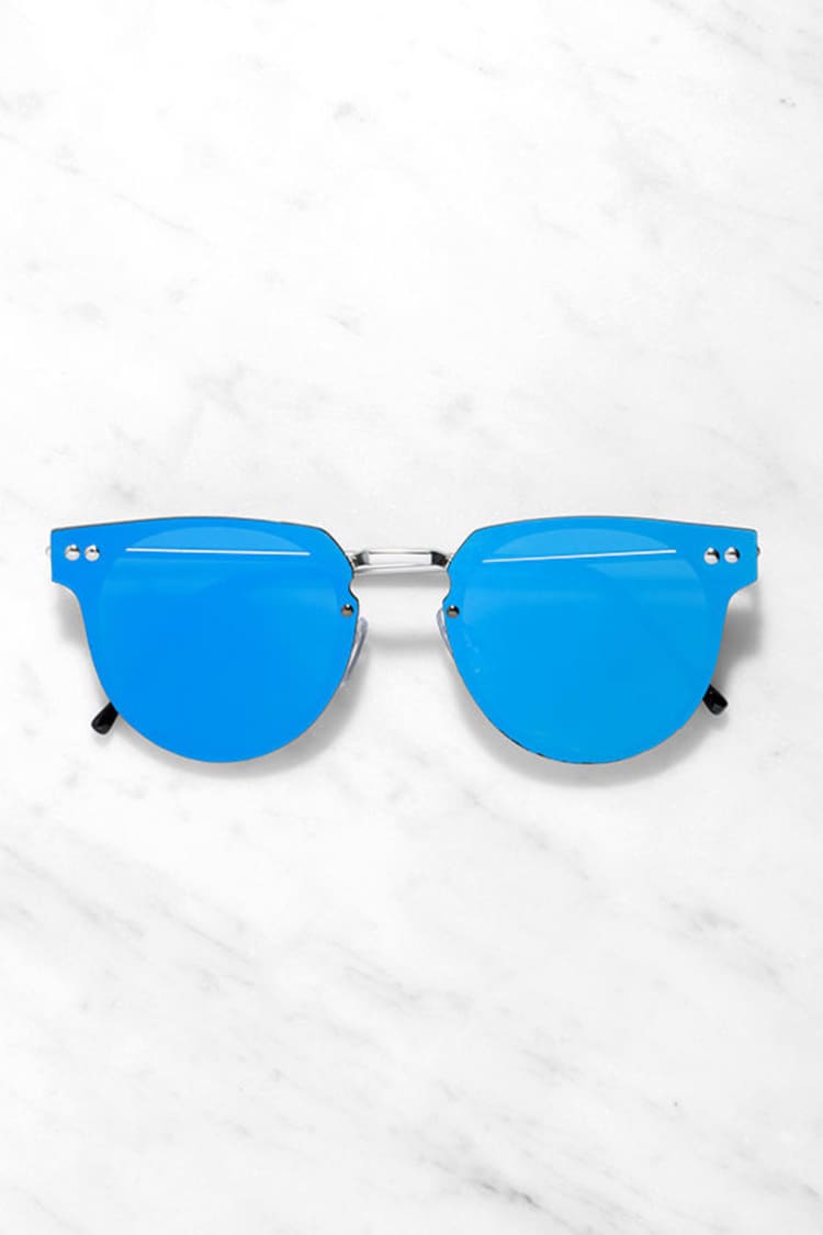Spitfire wrap silver and blue sunglasses Spitfire | Accessories | Spitfire Sunglasses B List In  main image 2
