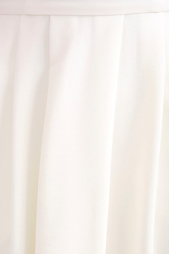 Ivory Dress - Midi Dress - Tulle Dress - White Dress - $79.00