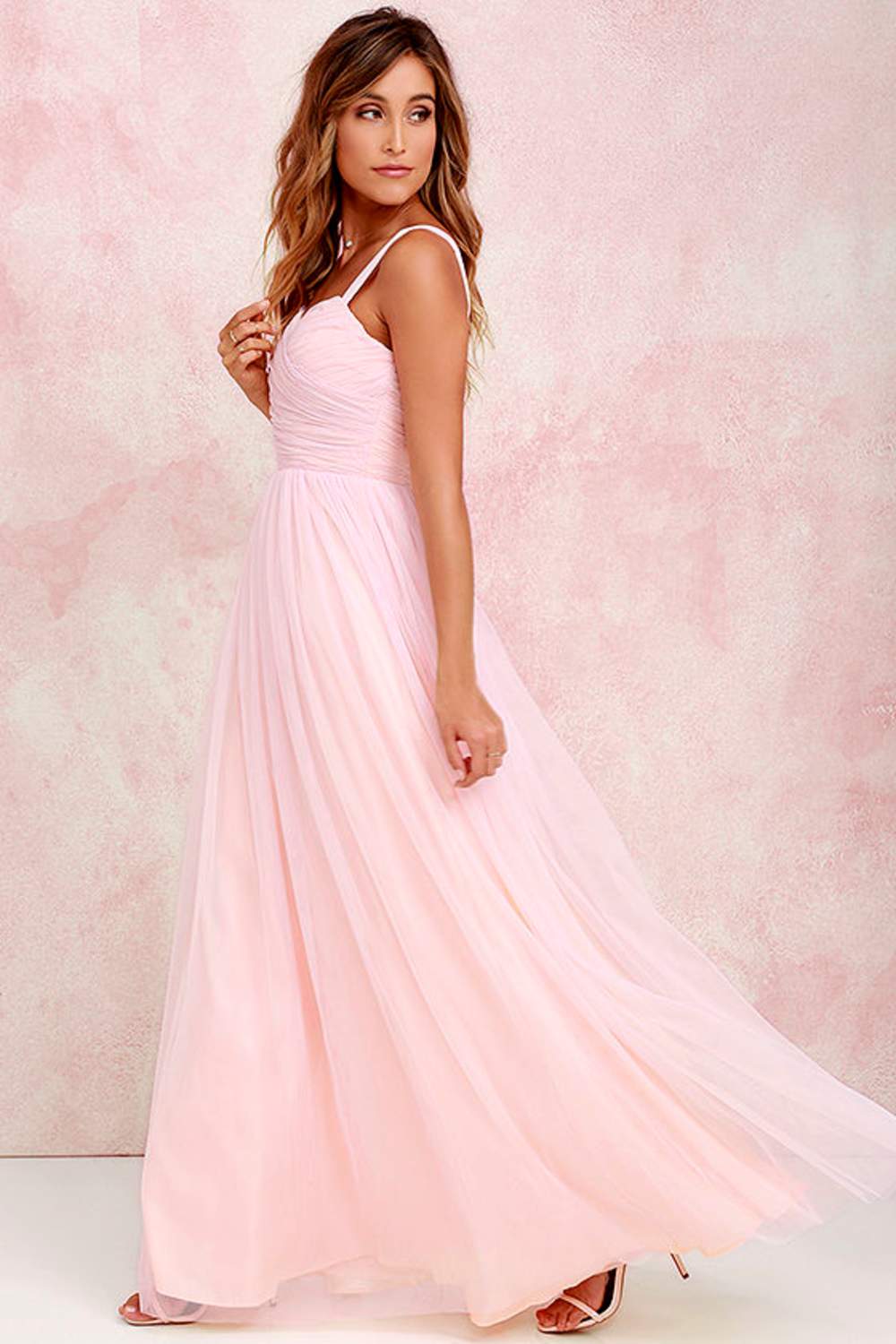 Sunday Kind of Love Blush Pink Tulle Gown