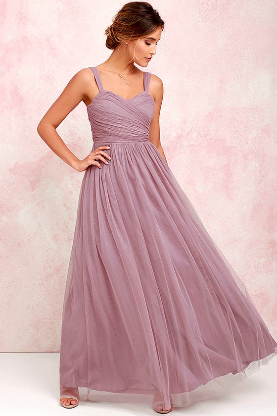 mauve color dress