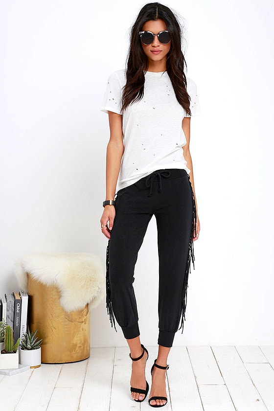 Amuse society fringe joggers 2025