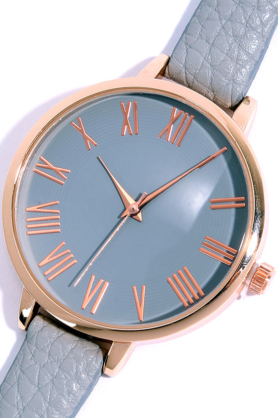 space grey watch with gold band