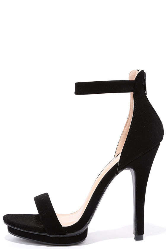 Pretty Black Heels - Platform Sandals - Dress Sandals - $26.00 - Lulus