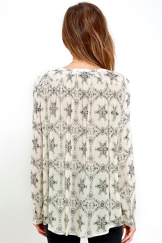 Itzel long sleeve top & Bayfall patchy skirt main image 1