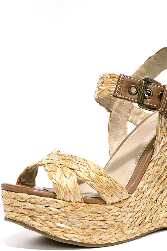 Cute Natural Wedges Platform Wedges Wedge Sandals 73.00