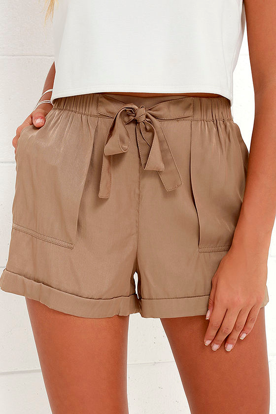 high waisted shorts that tie