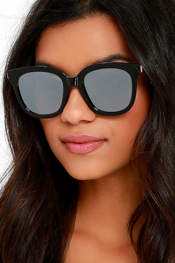 Black Sunglasses Mirrored Sunglasses Retro Sunglasses 20.00 Lulus