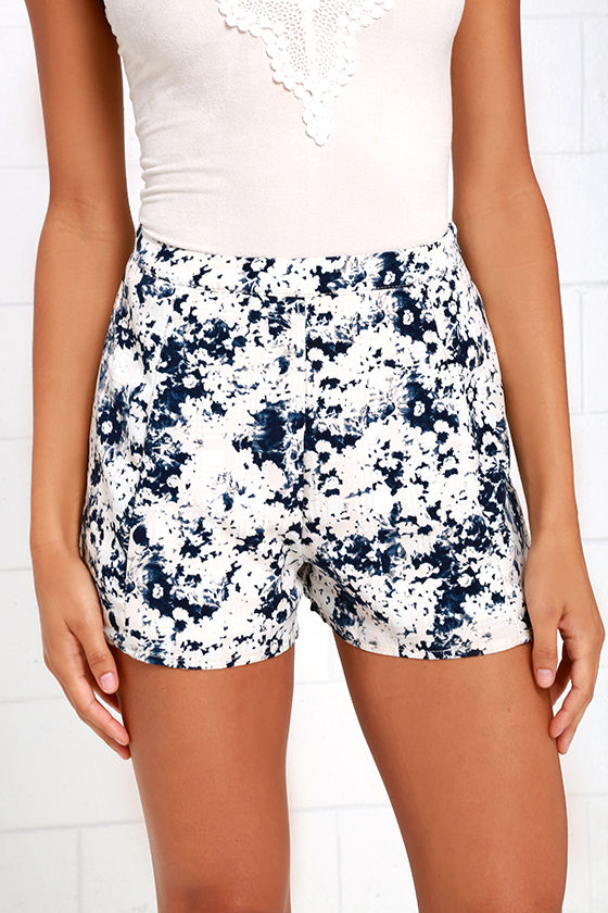 Lumberjack Blue Pattern Print Women's Shorts