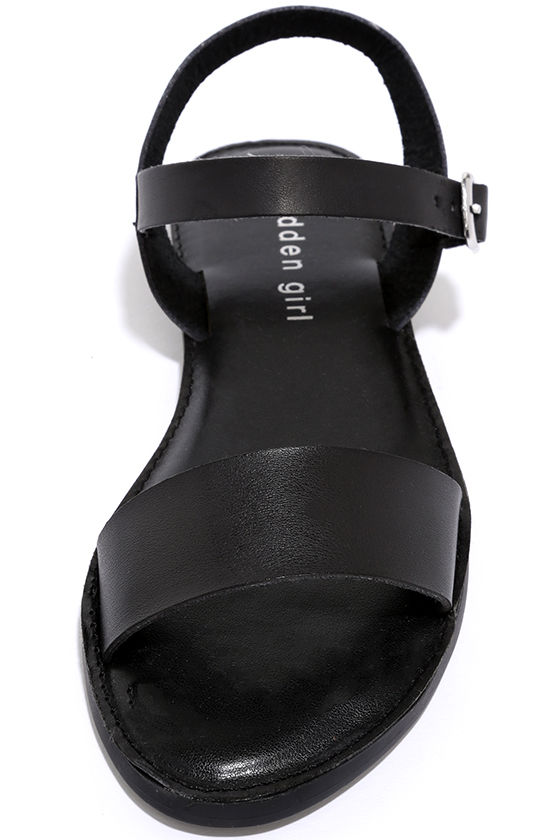 Madden Girl Blurt - Black Sandals - Flat Sandals - $39.00