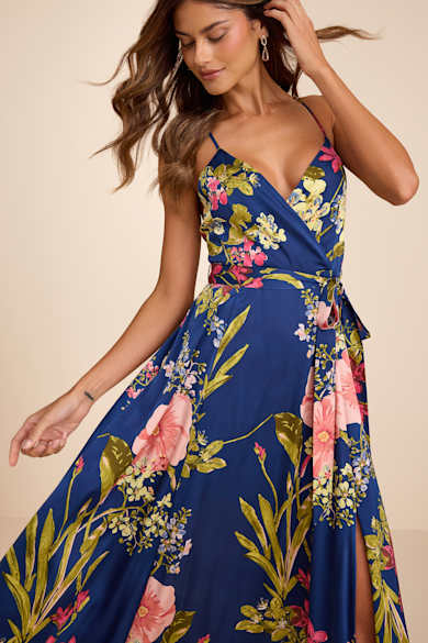 princess polly baby blue dress Halter-Front Keyhole Maxi Dress main image 0