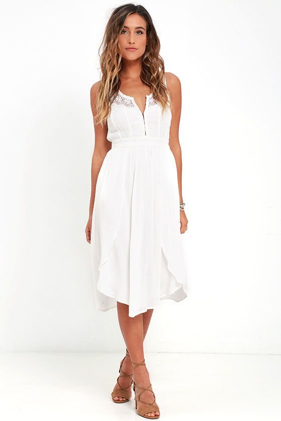 Amuse Society Kinley - Cream Dress - Lace Dress - Midi Dress - $69.50 - Lulus Amuse Society Kinley - Cream Dress - Lace Dress - Midi Dress - $69.50 - Lulus