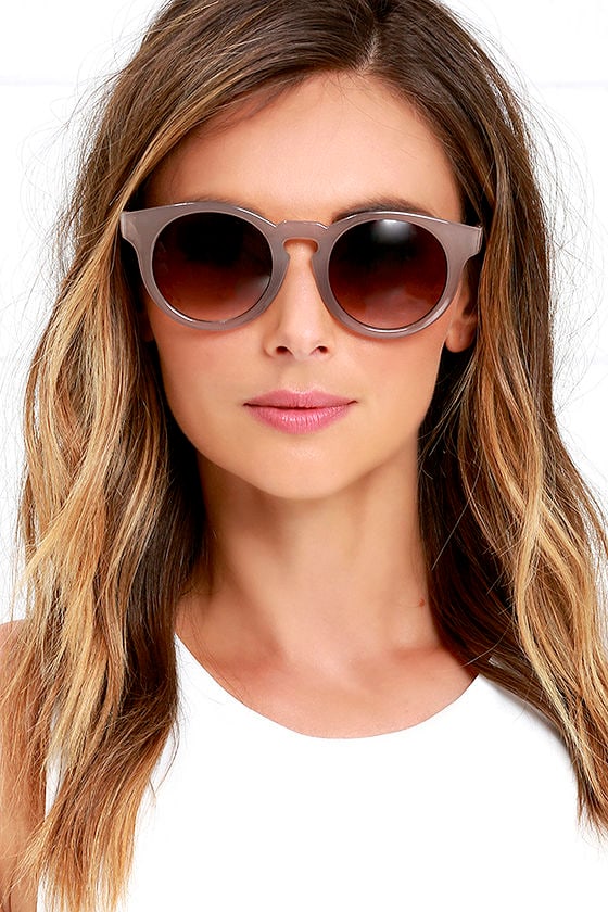 Cute Taupe Sunglasses - Wayfarer Sunglasses - $17.00 - Lulus