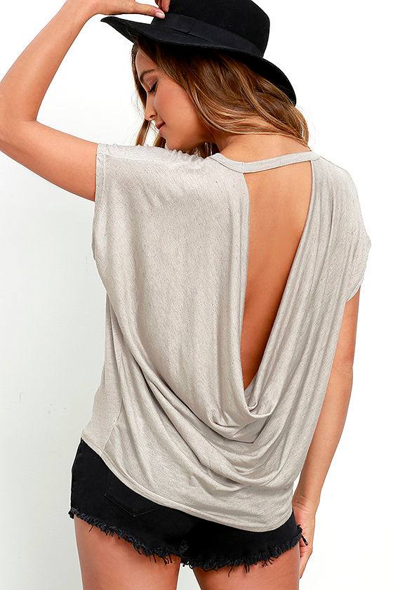 open back top short sleeve