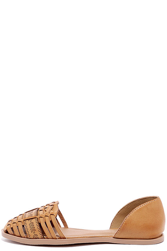 pointed toe huarache flats