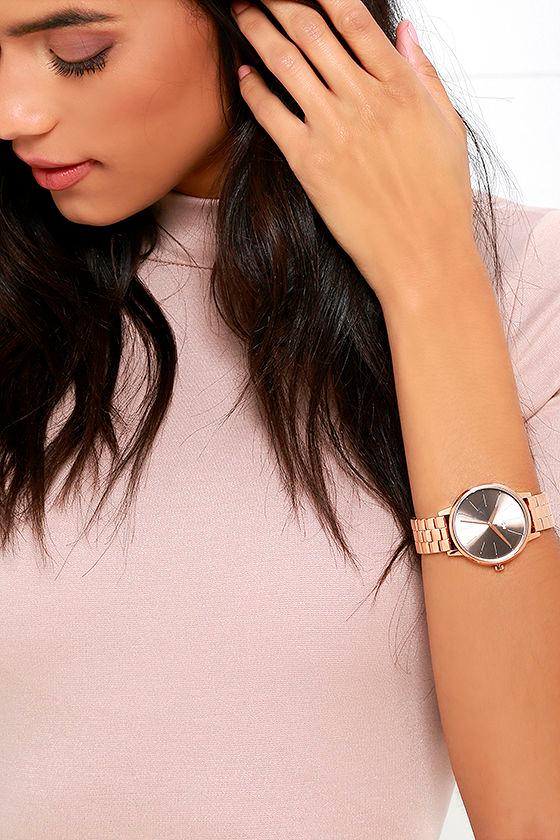 Nixon Kensington Rose Gold and Taupe Watch 2