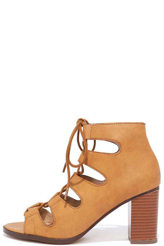 short tan heels