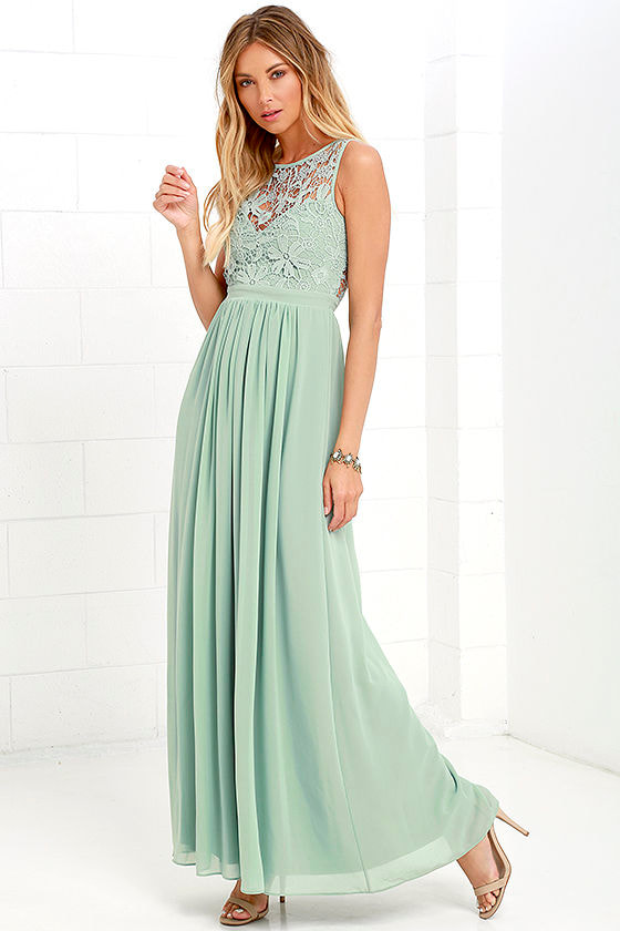 sage green maxi
