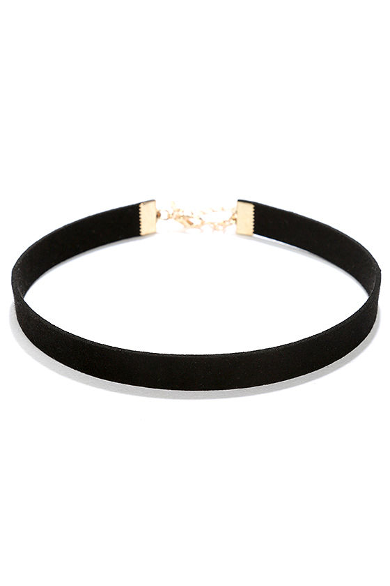 Love Connection Black Suede Choker