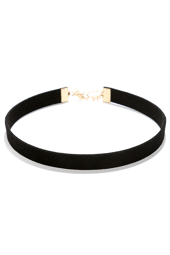 Love Connection Black Suede Choker 2
