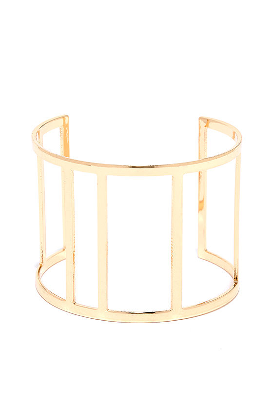 Butterfly Wings Gold Cuff Bracelet 1