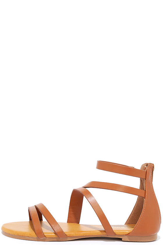 tan flat sandals next