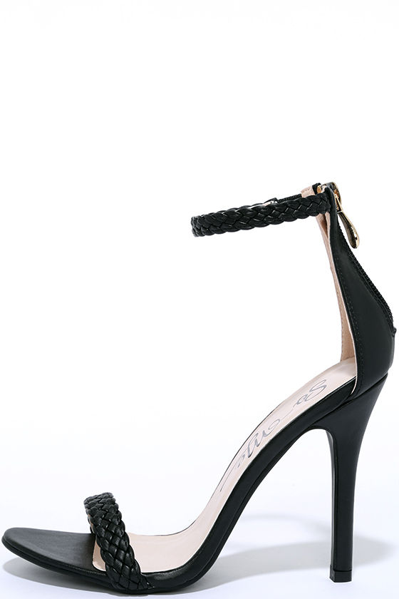 Sexy Black Heels - Single Sole Heels 