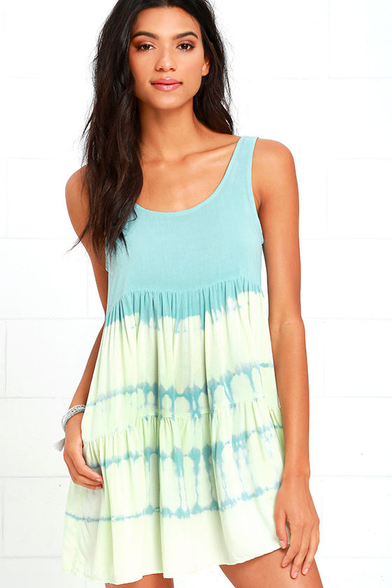 tie dye babydoll dress