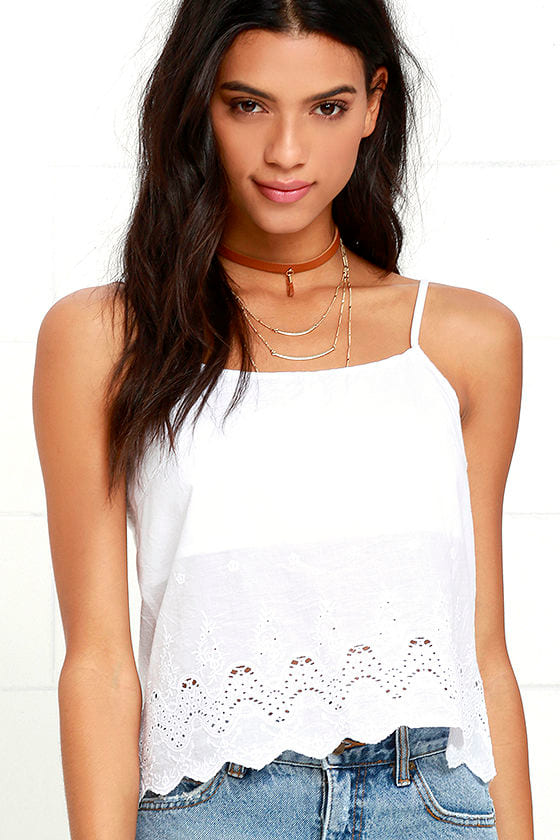 Rhythm Temples Top - Ivory Top - Lace Top - Crop Top - $45.00 - Lulus