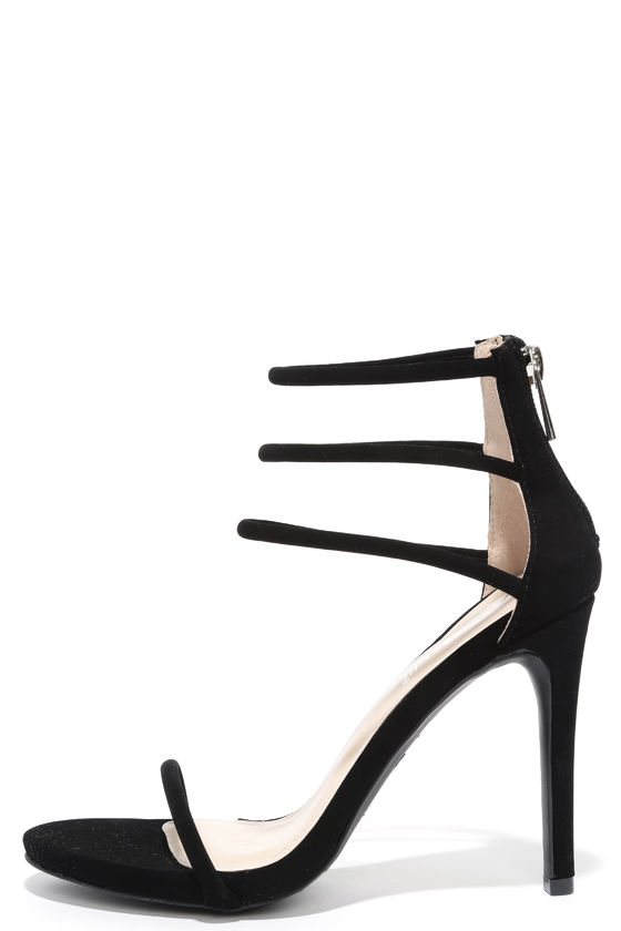 Pretty Black Heels - Dress Sandals - High Heel Sandals - $34.00 - Lulus