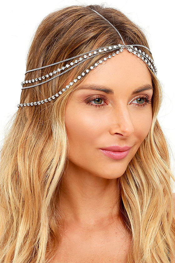 Lovely Silver Headpiece Rhinestone Headpiece 20.00 Lulus