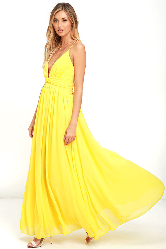 lulus yellow maxi dress