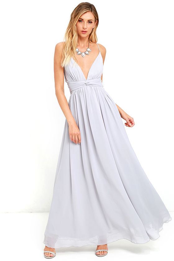 Lovely Grey Dress - Maxi Dress - Bridesmaid Dress - Formal Dress - $126 ...