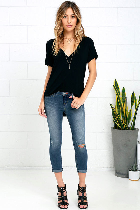 Dittos Taylor - Medium Wash Jeans - Distressed Skinny Jeans - $64.00 ...