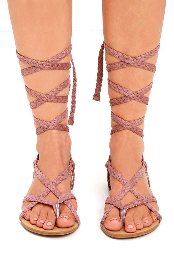 light pink gladiator heels