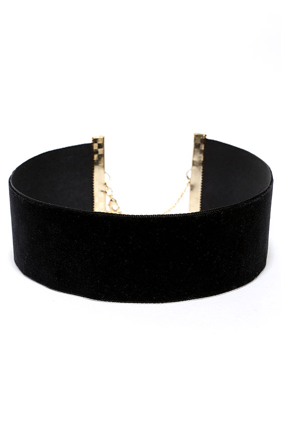 black velvet choker necklace