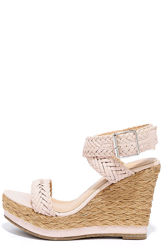 Ship Mates Nude Platform Wedges