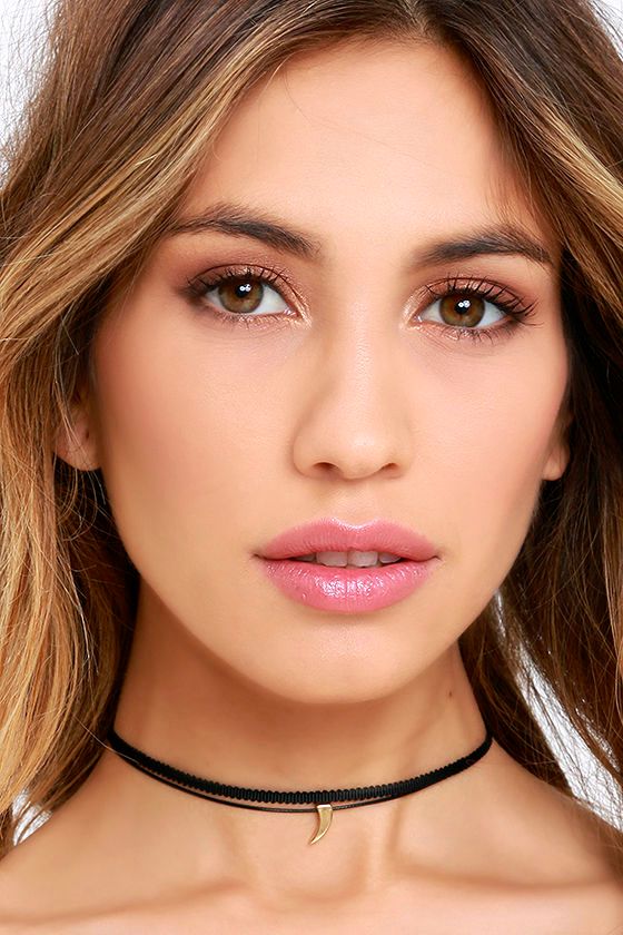 Cute Black Choker Necklace Black and Gold Necklace Claw Necklace 10.00 Lulus