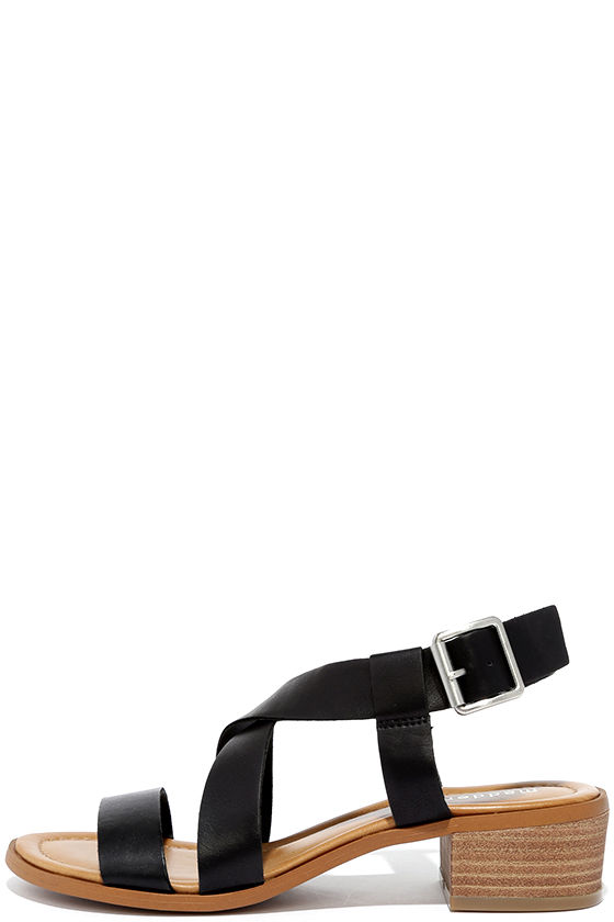 Madden Girl Tulum Black Heeled Sandals 1